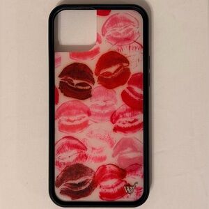 Wildflower Lip Print Phone Case IPhone 15 Plus